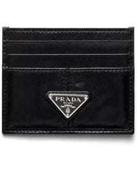 Prada - Kartenetui Aus Leder, Herren - Lyst