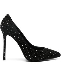 Le Silla - Zapatos de ante con apliques de cristal y tacón de 120 mm - Lyst