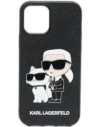 KARL LAGERFELD - Ikon 2.0 Iphone 14 Pro Max Case - Lyst
