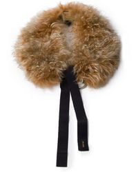Prada - Shearling Collar - Lyst