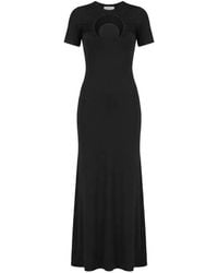 Marine Serre - Moon Gathered Maxi Dress - Lyst