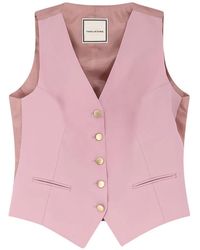 Tagliatore - V-Neck Button Vest - Lyst