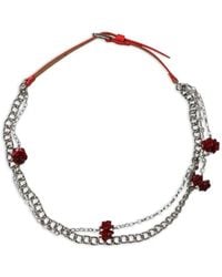 Dolce & Gabbana - Floral-Detail Chain-Link Belt - Lyst
