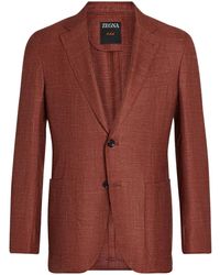 ZEGNA - Blazer Met Enkele Rij Knopen - Lyst