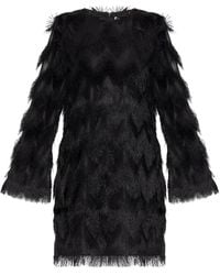 Munthe - Ratti Fringe Long-Sleeve Mini Dress - Lyst