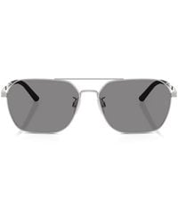 Oliver Peoples - Lunettes De Soleil À Monture Géométrique R-17 À Double Pont - Lyst