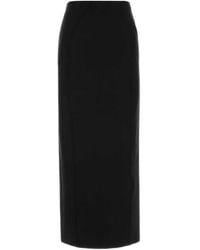 Jil Sander - Panelled Rear-Slit Midi Skirt - Lyst