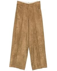Alysi - Pantalones De Pana Con Trabillas - Lyst