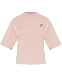 DIESEL - T-Cropyn Embroidered-Logo T-Shirt - Lyst