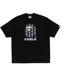 A Bathing Ape - T-Shirt Con Stampa Ape Head - Lyst
