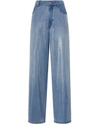 Pinko - Vaqueros con aplique de lentejuelas - Lyst