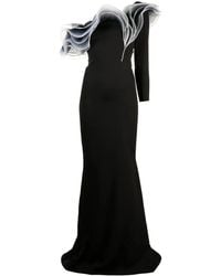 Ana Radu - Layered-Detail Asymmetric Gown - Lyst