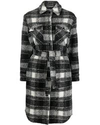 Woolrich - Checked Coat - Lyst