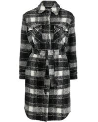 Woolrich - Checked Coat - Lyst