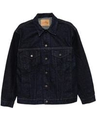 Blue Blue Japan - Contrast-Stitch Denim Jacket - Lyst