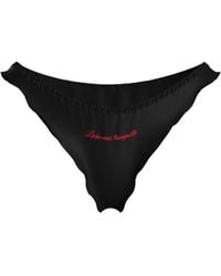 Scandale - Culotte Brodée Dédicace À Volants - Lyst