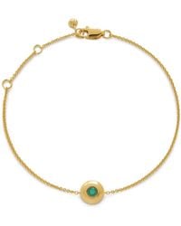 Monica Vinader - 18Kt Vermeil May Birthstone Bracelet - Lyst