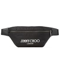 Jimmy Choo - Finsley Logo-print Belt Bag - Lyst