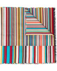 Paul Smith - Striped Print Scarf - Lyst