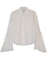 Jonathan Simkhai - Blouse Met Geplooid Detail - Lyst