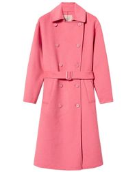 Twinset - Double-Breasted Coat - Lyst