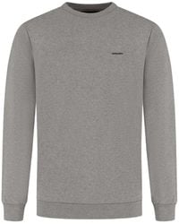 Woolrich - Logo-Print Crew-Neck Sweater - Lyst