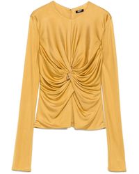 Versace - Blusa Con Arricciatura - Lyst