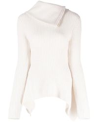 Jonathan Simkhai - Keyara Foldover-Collar Jumper - Lyst
