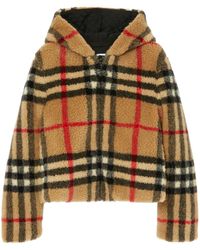 Burberry - Giacca in misto lana Check - Lyst