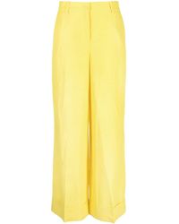 P.A.R.O.S.H. - Pressed-crease Straight-leg Trousers - Lyst