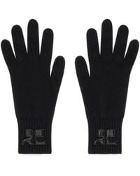 Courreges - Ac Logo-Patch Gloves - Lyst