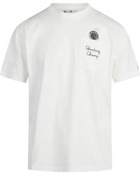 MC2 Saint Barth - Connor Cotton T-Shirt With Watch Print And Ghosting Champ Embroidery - Lyst