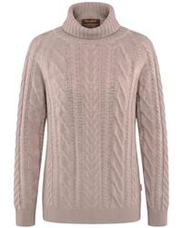 Moorer - Cable-Knit Roll-Neck Sweater - Lyst