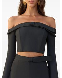 Cult Gaia - Off-Shoulder Bow-Detailed Cropped Top - Lyst