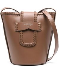 Emporio Armani - Leather Bucket Bag - Lyst