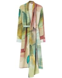 RETORI - Printed Scarf-Detail Dress - Lyst