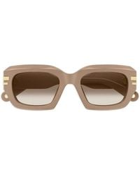 Chloé - Geometric-Frame Sunglasses - Lyst