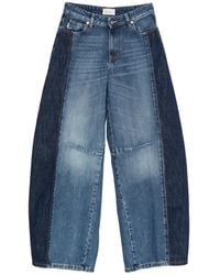 ViCOLO - Jean Bicolore À Empiècements - Lyst