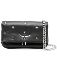 Zadig & Voltaire - Small Rock Lucky Charms Clutch Bag - Lyst