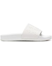MM6 by Maison Margiela - Logo Embossed Slide Slippers - Lyst