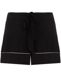 Kiki de Montparnasse Silk Pyjama Shorts - Black