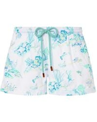 Vilebrequin - Short De Bain Brodé À Motif Barrière De Corail - Lyst