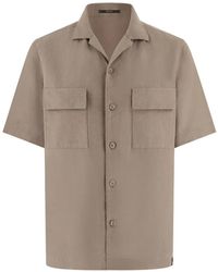 BOGGI - Linen Camp Overshirt - Lyst