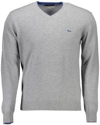 Harmont & Blaine - Embroidered-Logo V-Neck Sweater - Lyst