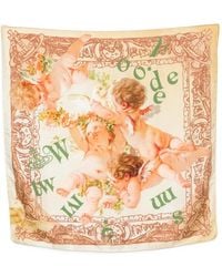 Vivienne Westwood - Cherub-Print Square-Shape Scarf - Lyst