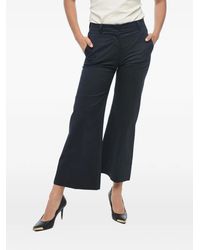 Ql2 - Melody Wide-Leg Cotton Trousers - Lyst