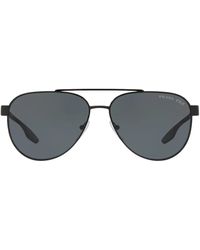 Prada Linea Rossa - パイロットフレーム サングラス - Lyst