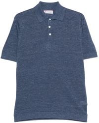 Brunello Cucinelli - ボタン リネンポロシャツ - Lyst