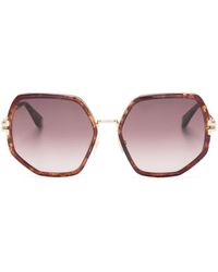 Marc Jacobs - Tortoiseshell Geometric-frame Sunglasses - Lyst