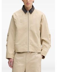 adidas - Premium Essentials Corduroy-Collar Embroidered Bomber Jacket - Lyst